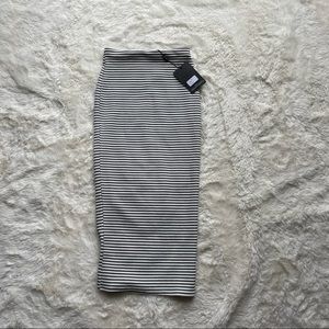 Missguided Womens Black and White Pencil Skirt Size 4 New with Tags Day to Night